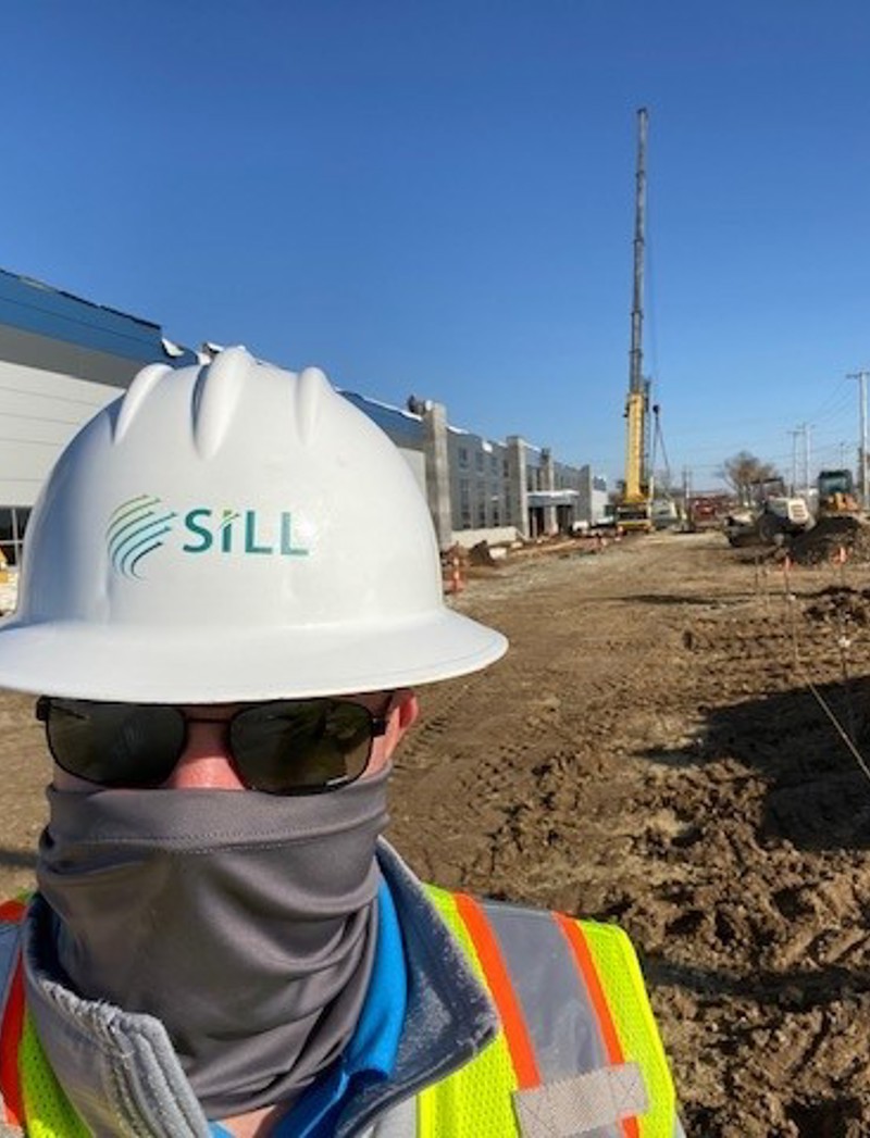 SILL employee on site 