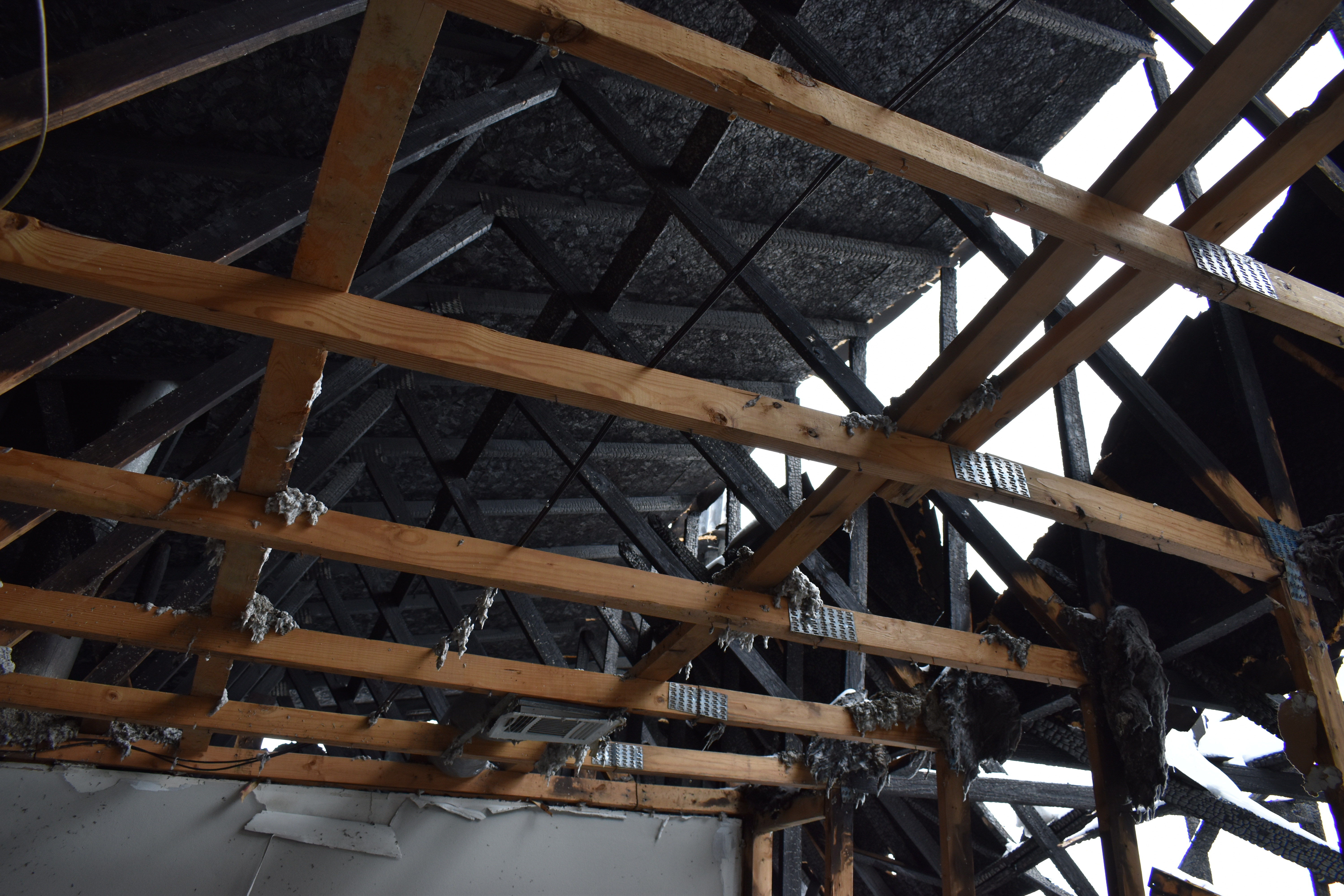 Damaged apartment building insurance claim 